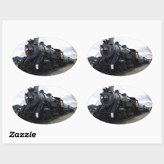  treinmachinist ovale sticker (Vel)