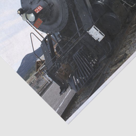 treinmachinist tissuepapier (Detail)