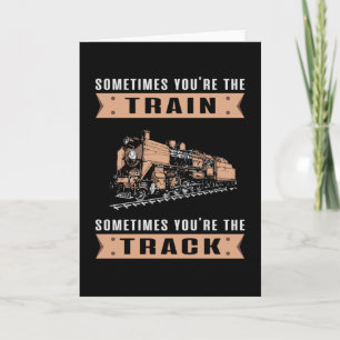 Treinmachinist trein treinen Funny Gift Kaart