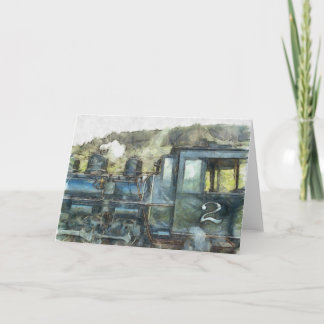 Treinmotor Art Kaart