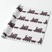 Treinmotor Cadeaupapier (Uitgerold)