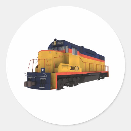 Treinmotor: Chesapeake Color Scheme: Ronde Sticker (Voorkant)