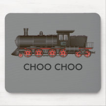 Treinmotor Choo Choo of aangepaste tekst