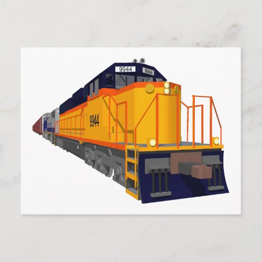 Treinmotor: Klassiek kleurenschema: Briefkaart (Voorkant)