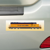 Treinmotor: Klassiek kleurenschema: Bumpersticker (Op auto)