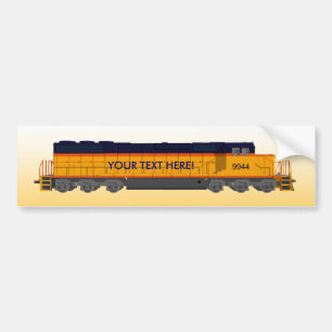 Treinmotor: Klassiek kleurenschema: Bumpersticker
