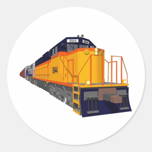 Treinmotor: Klassiek kleurenschema: Ronde Sticker (Voorkant)