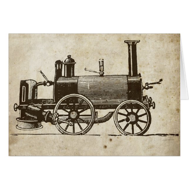 Treinmotor met Antiek Speelgoed (Voorkant Horizontaal)