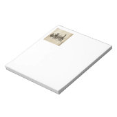 Treinmotor met Antiek Speelgoed Notitieblok (Linkerzijde)