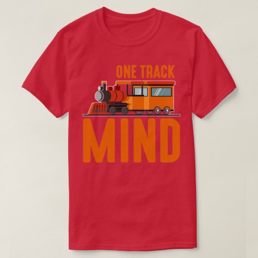 Treinmotor met locomotief t-shirt (Design voorkant)