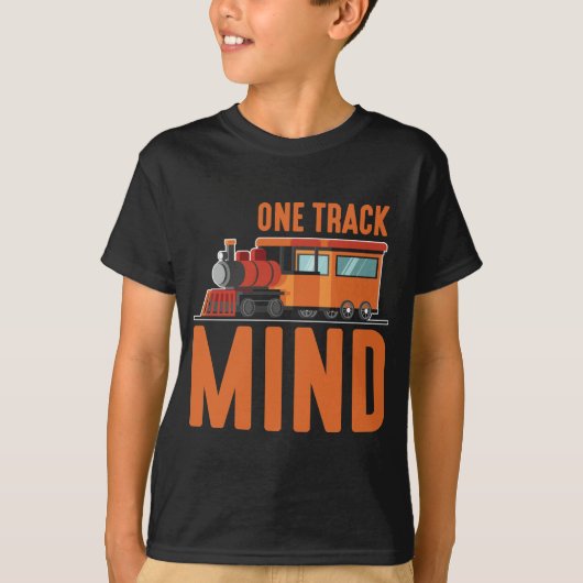 Treinmotor met locomotief t-shirt (Voorkant)