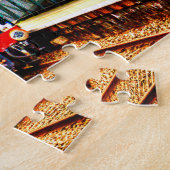 Treinmotor met stoomaandrijving legpuzzel (Zijkant)