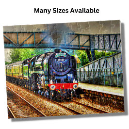 Treinmotor met stoomaandrijving legpuzzel