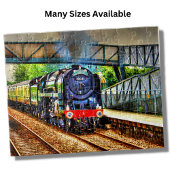 Treinmotor met stoomaandrijving legpuzzel