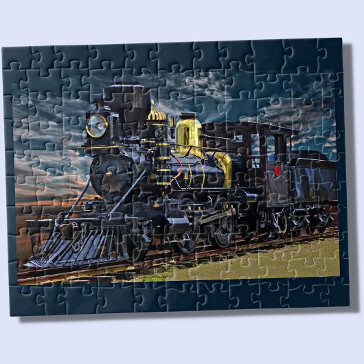 Treinmotor met stoomaandrijving legpuzzel