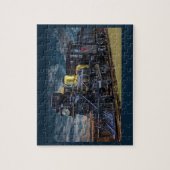 Treinmotor met stoomaandrijving legpuzzel (Verticaal)