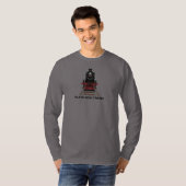 Treinmotor Speelt Met Treinen of Aangepaste Tekst T-shirt (Voorkant volledig)