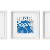 treinmotor | Voertuig Kindercrèche Kunst Poster