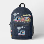 Treinmotor voor jongens bedrukte rugzak (Voorkant)