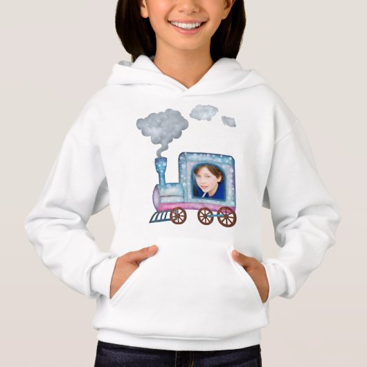 Treinmotor waterverf schattig (Voorkant)