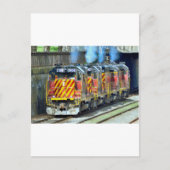 Treinmotoren Briefkaart (Voorkant)