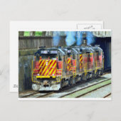 Treinmotoren Briefkaart (Voorkant / Achterkant)