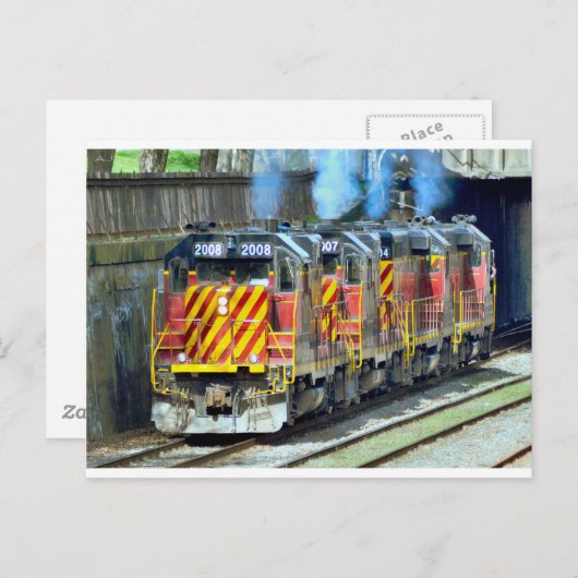 Treinmotoren Briefkaart (Voorkant / Achterkant)