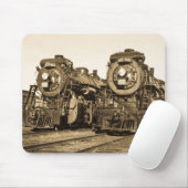 Treinmotoren met  locomotieven muismat (Met muis)