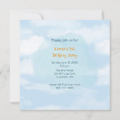 Treinmotorjongen 2e. Birthday Uitnodiging (Achterkant)