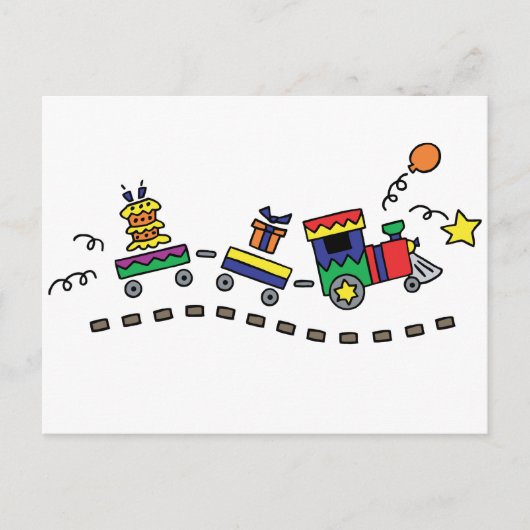 Treinpartij Briefkaart (Voorkant)