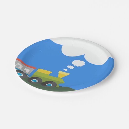 Treinpartij Papieren Bordje (Gekanteld)