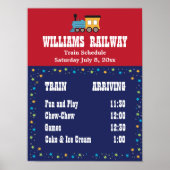 Treinpartijschema Poster (Voorkant)