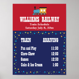 Treinpartijschema Poster