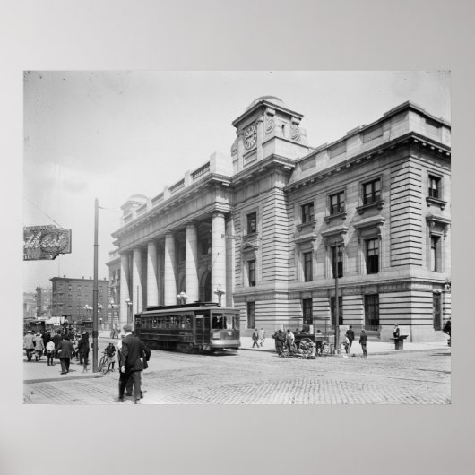 Treinpassagiersterminal Poster (Voorkant)