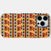 Treinpatroon uit grootmoeders tijd met strepen en Case-Mate iPhone case (Achterkant (horizontaal))