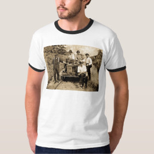  treinpersoneel ongeveer 1890-1910 t-shirt