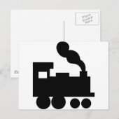 treinpictogram briefkaart (Voorkant / Achterkant)