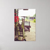  treinplatform canvas afdruk (Voorkant)