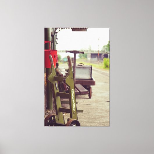  treinplatform canvas afdruk (Voorkant)