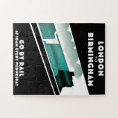 Treinposter van Londen naar Birmingham Legpuzzel (Horizontaal)
