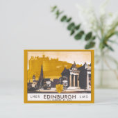  treinreis Edinburgh LNER/LMS Briefkaart (Staand voorkant)