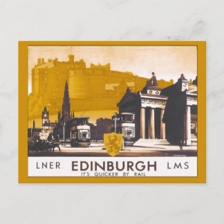 treinreis Edinburgh LNER/LMS Briefkaart