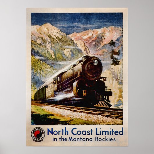 treinreis in Montana Poster (Voorkant)