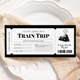 Treinreis instapkaart ticket cadeaubon kaart