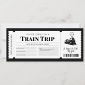 Treinreis instapkaart ticket cadeaubon kaart (Voorkant)