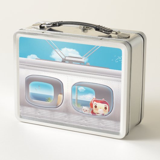 Treinreis met kat (Achterkant)