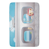 Treinreis met kat badmat (Voorkant Verticaal)