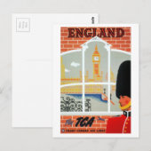  treinreis over Canada Air Lines England Briefkaart (Voorkant / Achterkant)