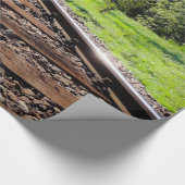 treinreis, verpakkingspapier cadeaupapier (Hoek)