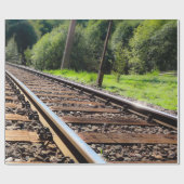 treinreis, verpakkingspapier cadeaupapier (Vlak)